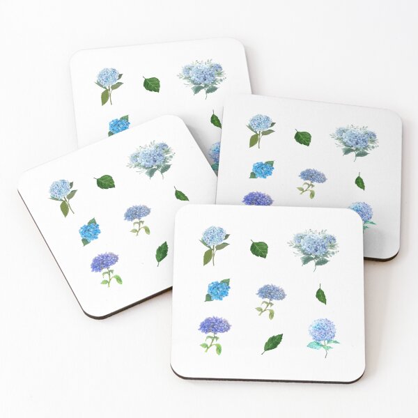 Item preview, Blue Hydrangea Flowers and Leaves designed and sold by silviaol.