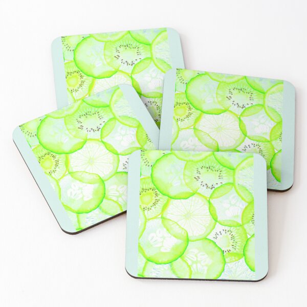 Item preview, Food Art: transparent slices kiwi lemon and cucumber designed and sold by CONTRAPINK.