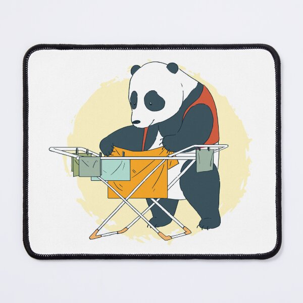 Item preview, Panda bear hangs up laundry designed and sold by Rob-Son.