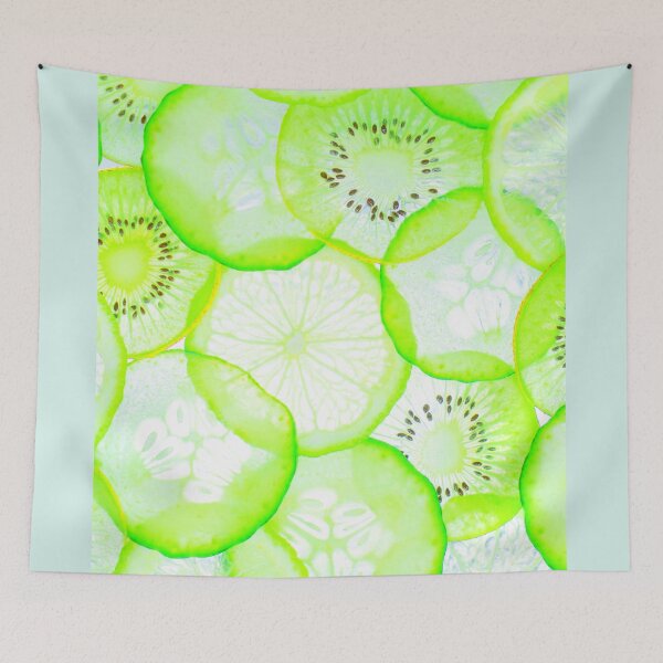 Item preview, Food Art: transparent slices kiwi lemon and cucumber designed and sold by CONTRAPINK.