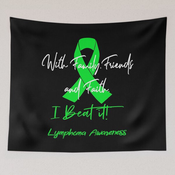 Item preview, Lymphoma Warrior - With Family, Friends, and Faith - I BEAT IT! designed and sold by Robbsyn.