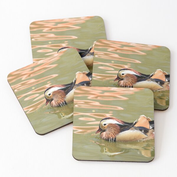 Item preview, Mandarin Duck swims in pond designed and sold by Jeff Ore.