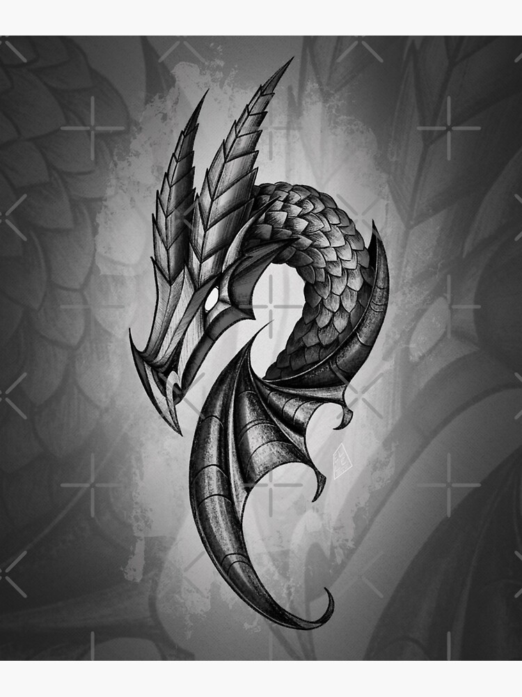 "The steel Dragon" Sticker for Sale by BeertjeElle Redbubble