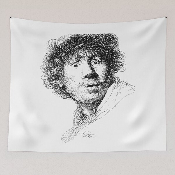 Item preview, Rembrandt self portrait 1630 designed and sold by artofthenorth.