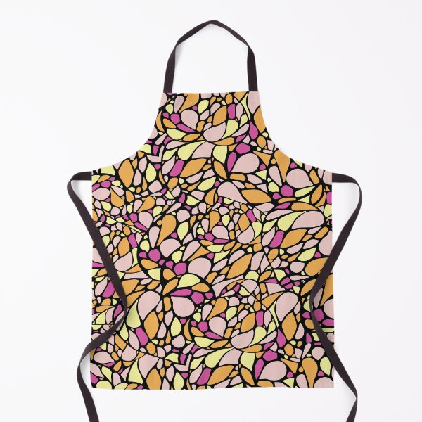 Item preview, Stained Glass Flowers in Pink designed and sold by Dora Yvonne Textiles.