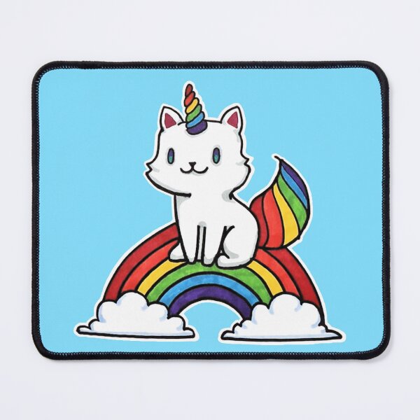 Item preview, Rainbow Unicorn Cat designed and sold by LisaArtShop.