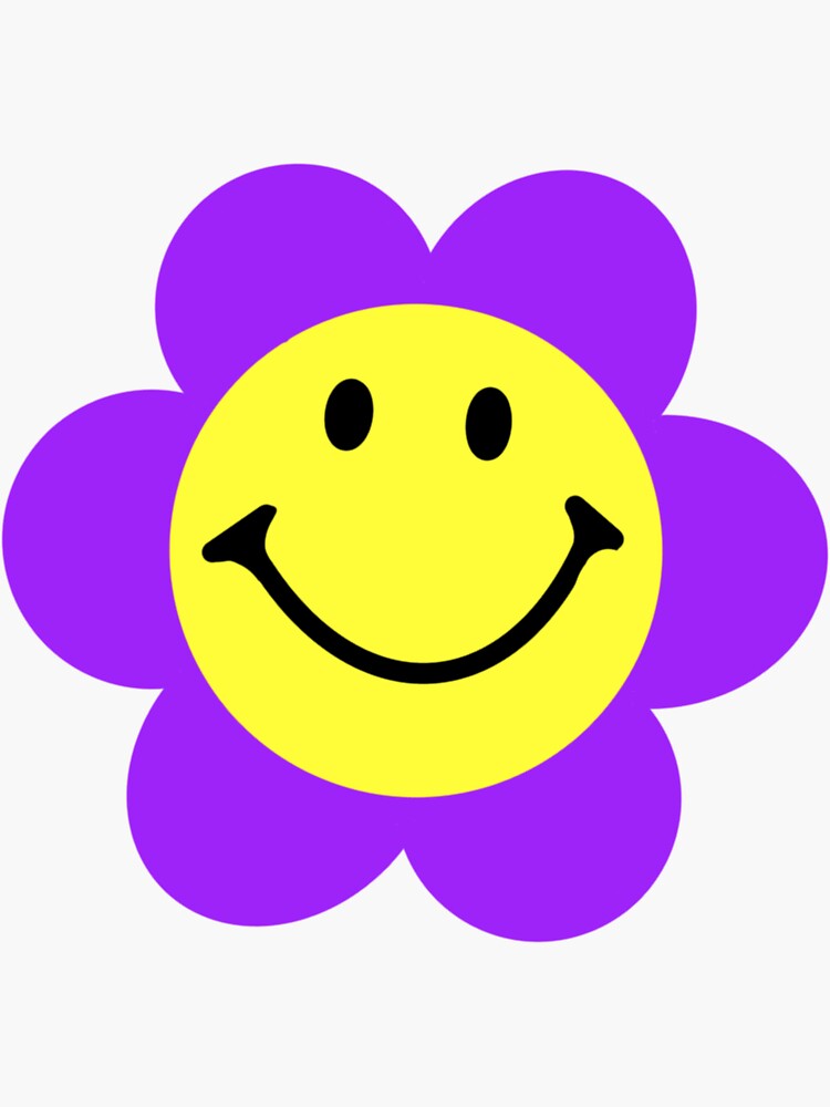 Happy Flower Sticker for iOS & Android