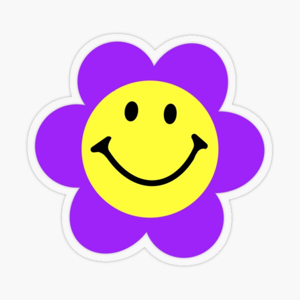 Happy Flower Sticker for iOS & Android