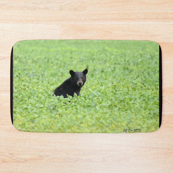 Item preview, A young Black Bear sits in a soybean Field designed and sold by Jeff Ore.