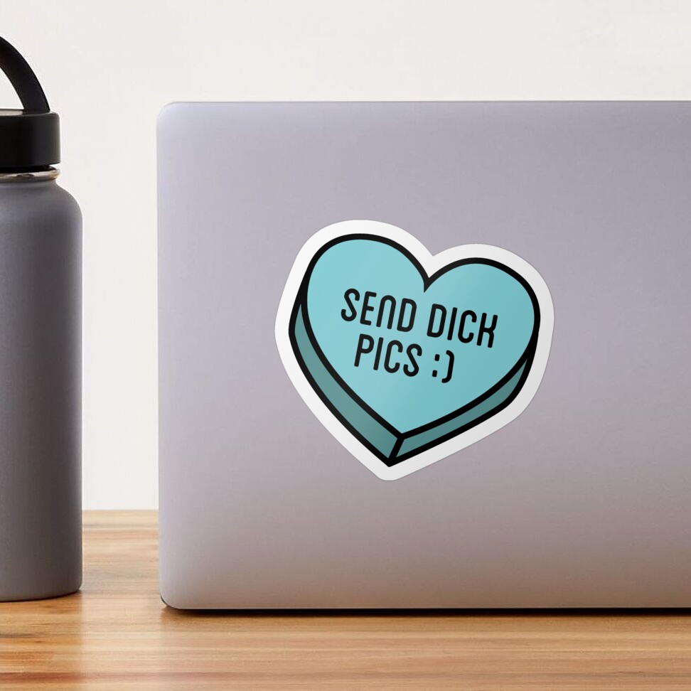 SEND DICK PICS HEART (WHITE)