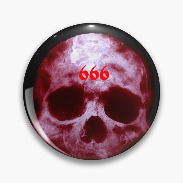 Item preview, 666 Skull ,Bone, Skeleton, Devil , Beelzebub ,Satan designed and sold by artflare.