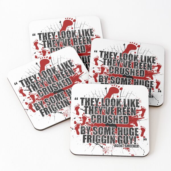 Item preview, They look like they've been crushed by some huge friggin guy! Agent Smecker The Boondock Saints designed and sold by Sticker Up.
