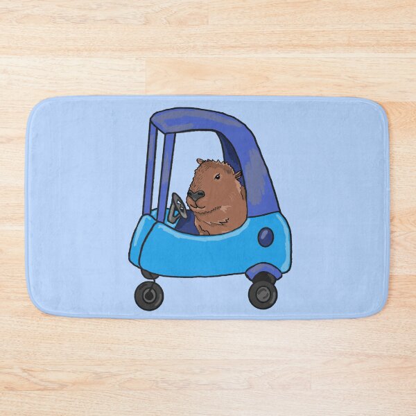 Item preview, Capybara pulling up in toy car designed and sold by RoserinArt.