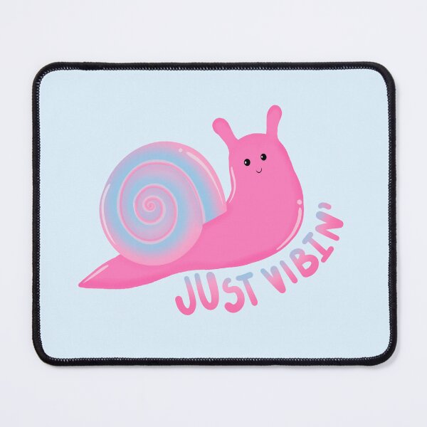 Item preview, Just Vibin’ Pink Snail designed and sold by Heather Clauson.