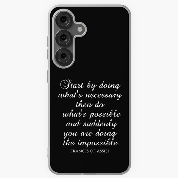 Item preview, Saint Francis of Assisi Quotes - Start By Doing What's Necessary Then Do What's Possible And Suddenly You Are Doing The Impossible designed and sold by PhiloJourney.