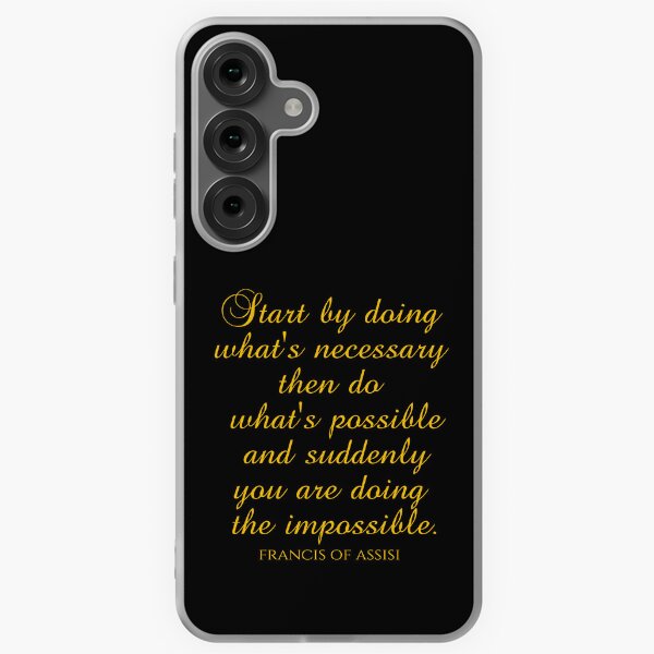 Item preview, Saint Francis of Assisi Sayings - Start By Doing What's Necessary Then Do What's Possible And Suddenly You Are Doing The Impossible designed and sold by PhiloJourney.