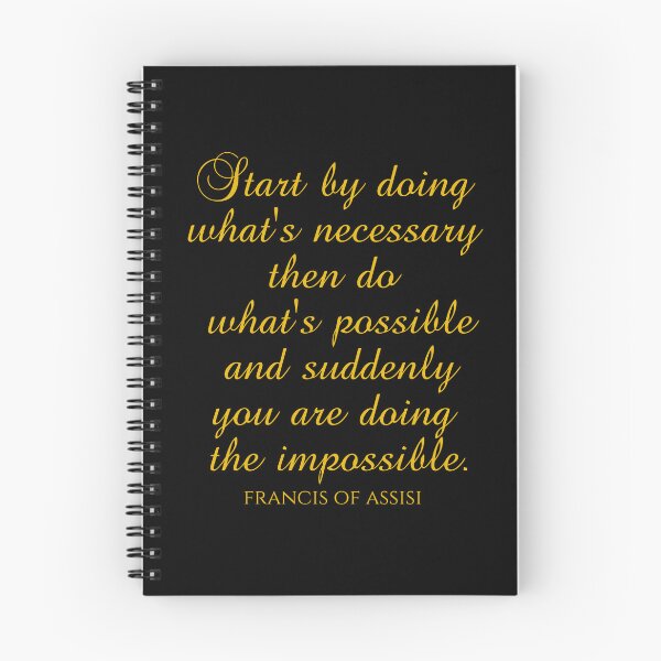 Item preview, Saint Francis of Assisi Sayings - Start By Doing What's Necessary Then Do What's Possible And Suddenly You Are Doing The Impossible designed and sold by PhiloJourney.