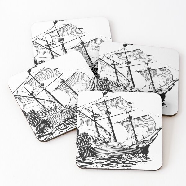 Item preview, Sailing ship drawing designed and sold by LeoLabs.
