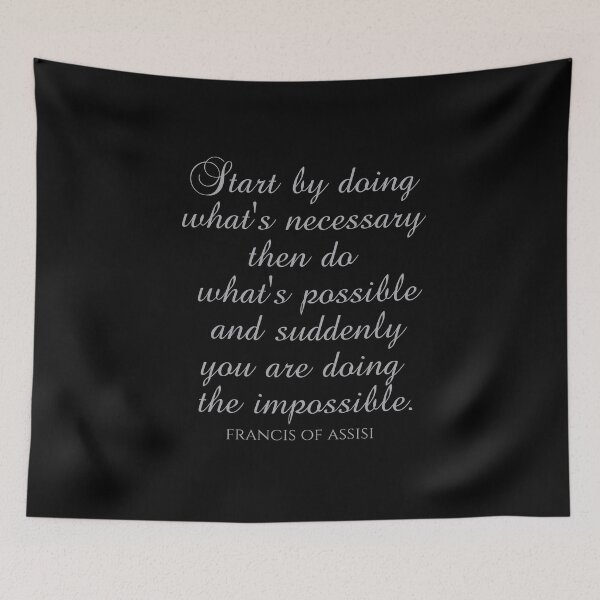 Item preview, Catholic Saints - Start By Doing What's Necessary Then Do What's Possible And Suddenly You Are Doing The Impossible designed and sold by PhiloJourney.