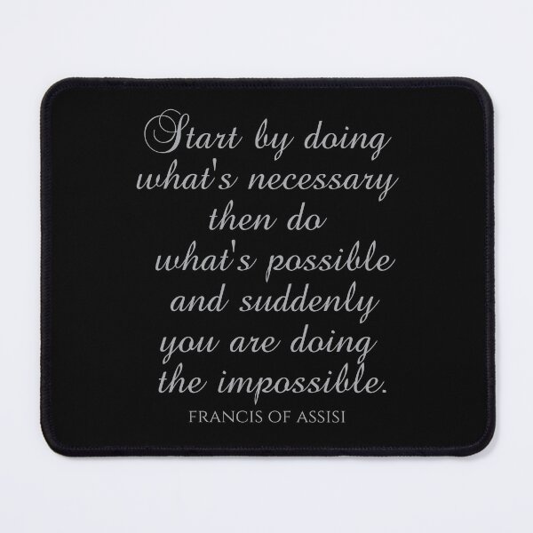 Item preview, Catholic Saints - Start By Doing What's Necessary Then Do What's Possible And Suddenly You Are Doing The Impossible designed and sold by PhiloJourney.