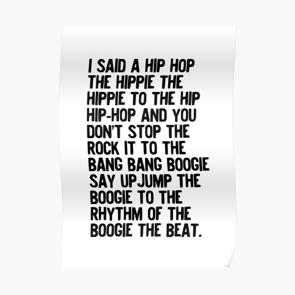 Rappers Delight Posters Redbubble