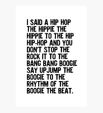 Rappers Delight - Sugar Hill Gang Photographic Print