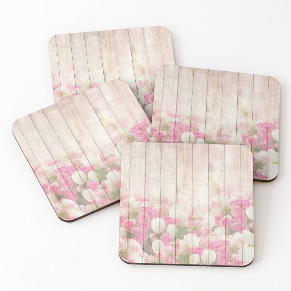 Aperçu de l'œuvre Beau tulipe rose Floral Vintage Shabby Chic créée et vendue par livianasgifts.