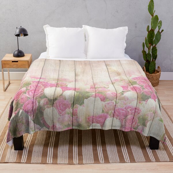 Aperçu de l'œuvre Beau tulipe rose Floral Vintage Shabby Chic créée et vendue par livianasgifts.