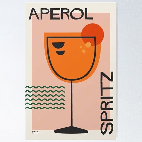 Aperol Spritz in a Glass Art Board Print for Sale by Jay-cm