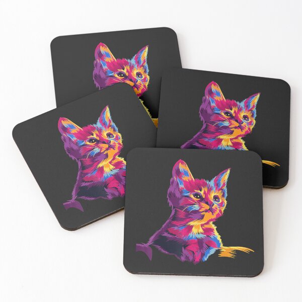 Artikelvorschau, Kitten Colorful Art Gifts for Cat Lovers, Cat Dad, Cat Mom T-Shirt entworfen und verkauft von Francois-Lemann.