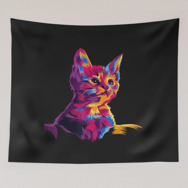 Item preview, Kitten Colorful Art Gifts for Cat Lovers, Cat Dad, Cat Mom T-Shirt designed and sold by Francois-Lemann.