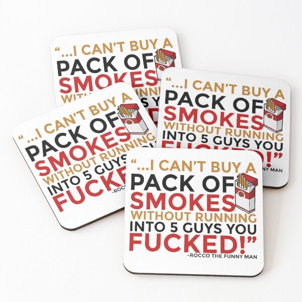 Item preview, ...I cant buy a pack of smokes without running into 5 guys you fucked! Rocco, The Funny Man - The Boondock Saints designed and sold by Sticker Up.