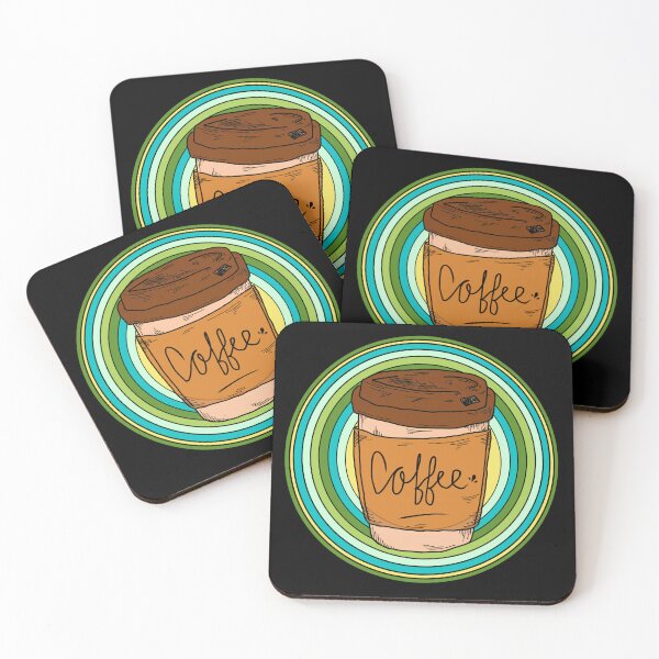 Item preview, Coffee, full colour designed and sold by prettymuchart.