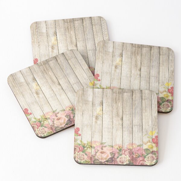 Item preview, Vintage Rustic Romantic Roses Wood designed and sold by livianasgifts.