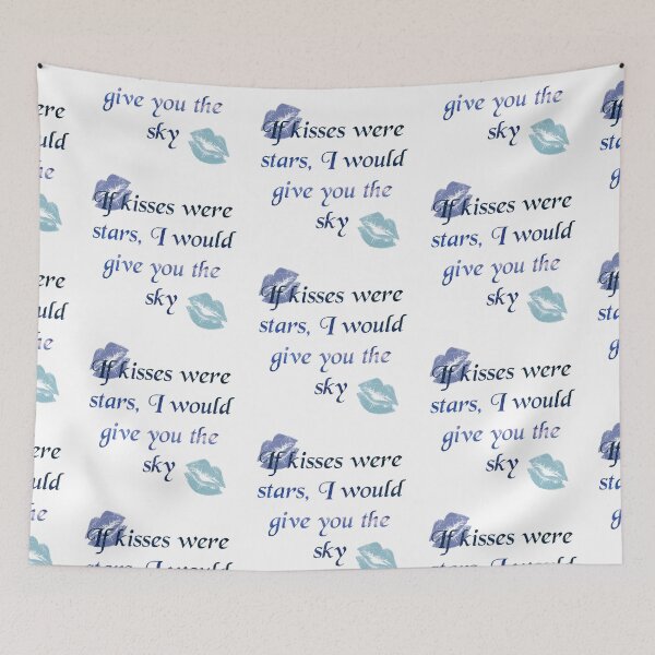 Item preview, If kisses were stars - Blue on clear background version designed and sold by JadeRyder.