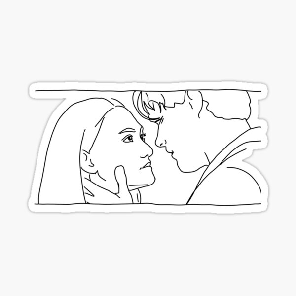 "Conrad and Belly Kiss " Sticker for Sale by LBPhoenix | Redbubble