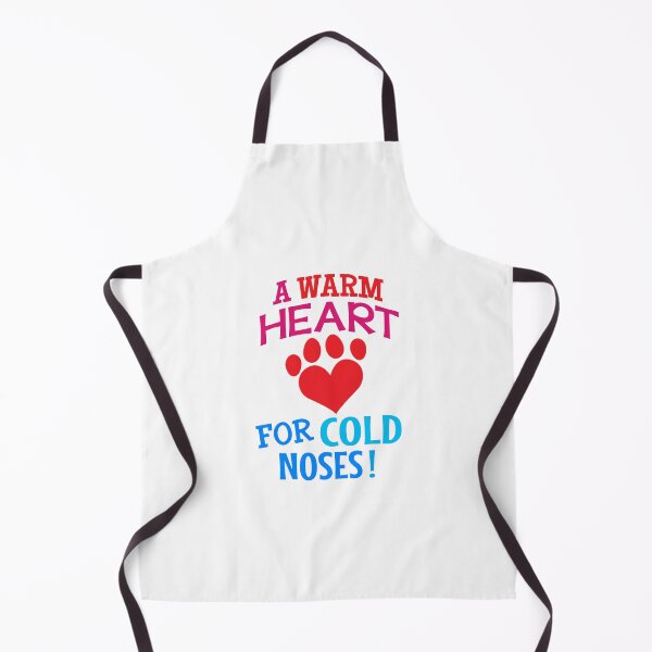 Item preview, 'A Warm Heart For Cold Noses!' (White) designed and sold by The Button Gal.