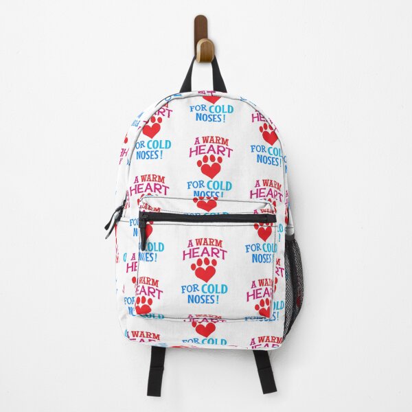 Item preview, 'A Warm Heart For Cold Noses!' (White) designed and sold by The Button Gal.