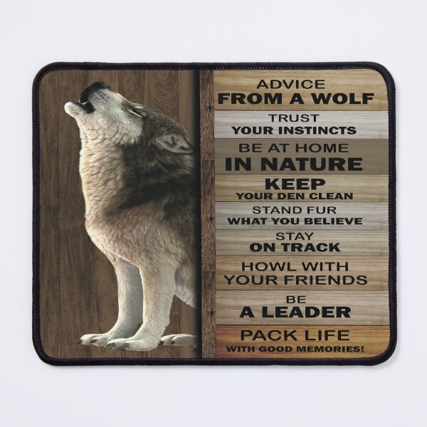 Item preview, Advice From A Wolf Trust Your Instincts Be At Home designed and sold by HarveyHF.