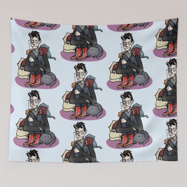Item preview, Mysterious Monocle Man/Alec Giav Mayst and Polka Cats designed and sold by coelocrisis.