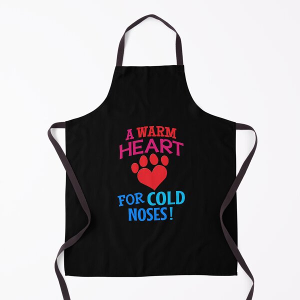Item preview, 'A Warm Heart For Cold Noses!' (Black) designed and sold by The Button Gal.