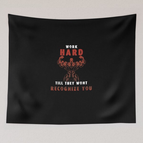 Item preview, Work Hard gym workout exercise designed and sold by RinaSepanen.