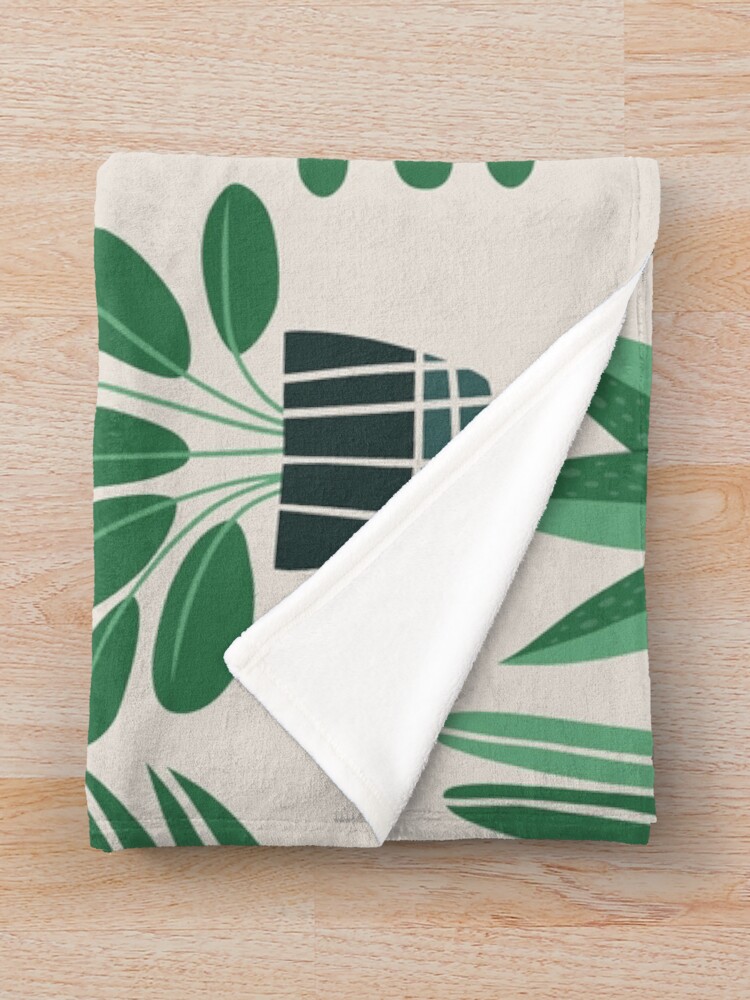 "Potted Plants" Throw Blanket for Sale by loveperiwinkle Redbubble