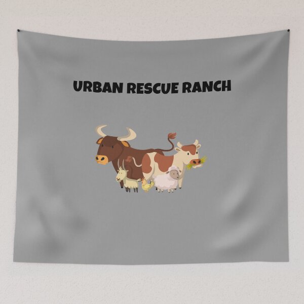 Item preview, urban rescue ranch , animals gather at ranch, animal party, cow lover, sheep lover designed and sold by mustafatolba16.