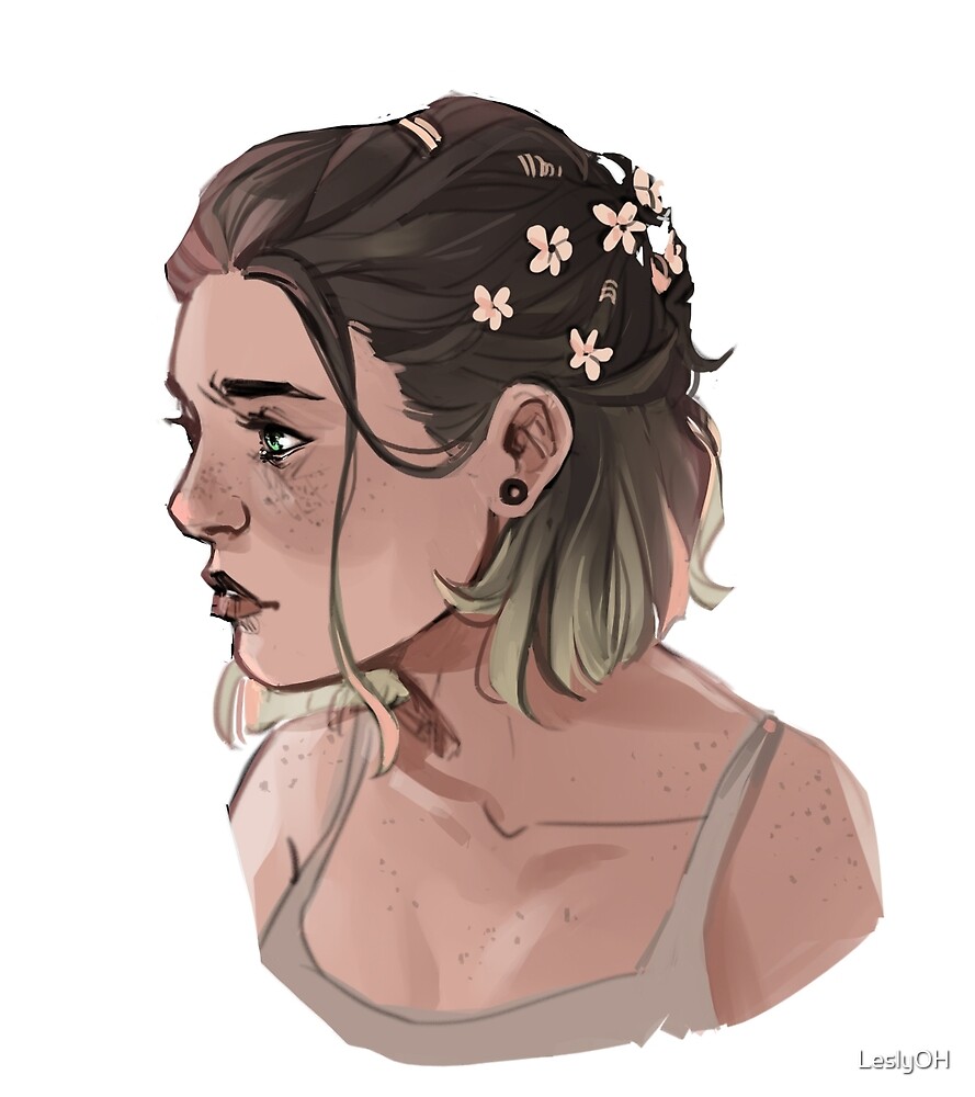 "Flowers in your hair" by LeslyOH Redbubble