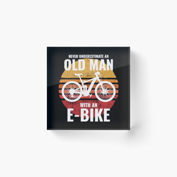 Item preview, E-Bike Electric Bicycle Bike Cycling Dad Grandpa Funny designed and sold by CuteDesigns1.