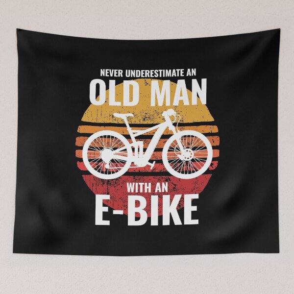 Item preview, E-Bike Electric Bicycle Bike Cycling Dad Grandpa Funny designed and sold by CuteDesigns1.