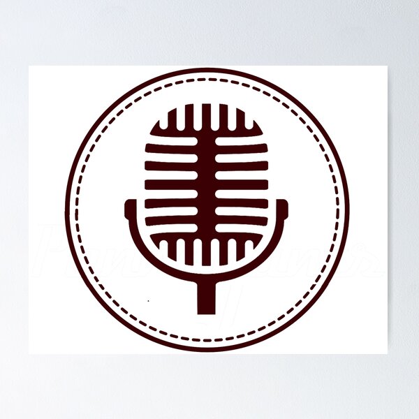 Black Microphone Poster