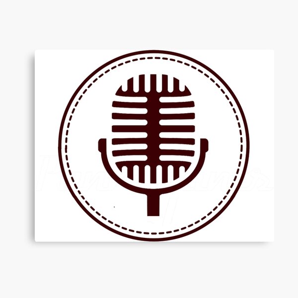 Black Microphone Canvas Print