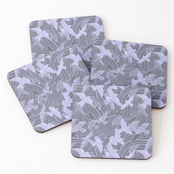 Item preview, Bird and Waves Lavender designed and sold by Kella Hanna-Wayne.